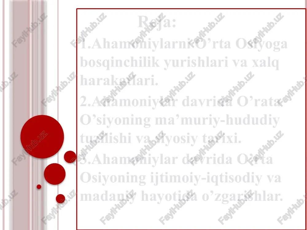 ks daryosiga ko’prik qurishni buyiradi.jang davomida malikani o’g’li spargapis asirga tushadi. geradod ikki o’rtadagi jangni eng dahshatli jang deb baholaydi. avval raqiblar uzoqdan turib bir-biriga kamondan o’q uzdilar, o’q va nayzalar tamom bo’lgach,xanjar va nayzabozlikka o’tdilar.jang maydonida ko’p eronliklar halok bo’ladilar.mssagetlar g’alaba qozonadilar va jangda kir ii ning o’zi ham halok bo’ladi 522-yil 29-sentabrda gaumatani o'ldirib, ahamoniy doro i ni podsho qilib ko'taradilar. bundan norozi bo'lgan keng xalq ommasining butun mamlakat bo'ylab qo'zg'olonlari boshlanadi. jumladan, marg'iyonada frada boshchiligida qo'zg'olon bo'ladi. bu qo'zg'olon lo-dekabr kuni bo’lib o’tadi o’zbekiston hududidagi eng qadimgi davlat tuzilmalari doro i tomonidan shafqatsizlik bilan bostiriladi. bihustun qoyalariga bitilgan kitobida marg'iyona qo'zg'oloni haqida shunday deyiladi: «shoh doro aytdi: margush (mapg'iyona) nomli mamlakat mendan ajralib ketdi. qo’zg'olonchilar frada ismli marg'iyonalik kishini o'zlariga bosh qilib oldilar. keyin men baqtriya satrapi - xizmatkorim dadarshishga odam yubordim. unga shunday dedim: bor, meni tan olmayotgan uning lashkarlarini yanchib tashla. keyin dadarshish qo'shin bilan …