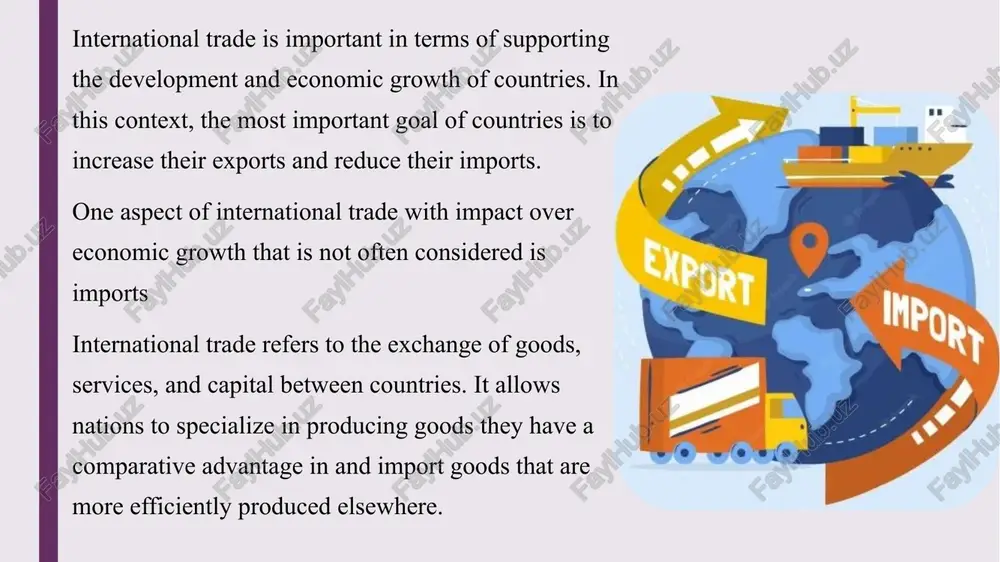 entering a country. export tariffs – taxes on goods leaving a country (less common). transit tariffs – taxes on goods passing through a country to another destination. non-tariff barriers these are trade restrictions that do not involve direct taxation but still limit trade. quotas – limits on the quantity or value of certain goods that can be imported or exported. subsidies act as the support provided by the government to the firms manufacturing products to lower their production cost and become more competitive. others which include: local content requirements – rules requiring companies to use a certain percentage of locally made materials.product & testing regulations – standards for safety, quality, and compliance.controls on currency – government-imposed restrictions on foreign exchange.embargoes – complete bans on trade with specific countries.delays in administrative works – bureaucratic processes that slow down trade approvals. barriers to international trade 1. cultural and social barriers a nation’s …