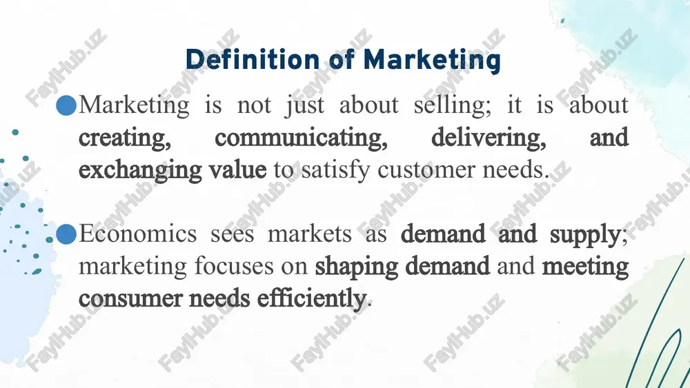 opoly/oligopoly → heavy reliance on marketing to maintain market power. income, purchasing power & consumer spending higher incomes → luxury consumption. low incomes → focus on necessities. marketing aligns with economic class and purchasing patterns. macroeconomic environment inflation, unemployment, gdp growth all affect consumer demand and marketing strategies. 3. social foundations of marketing marketing must adapt to human and social dimensions: culture and traditions influence product design, food habits, clothing, advertising style. social class and status marketing uses status symbols (luxury brands, premium pricing). reference groups & family friends, family, and social networks affect purchase decisions. lifestyle and values healthy lifestyle trend → rise of organic food and fitness markets. digital lifestyle → rise of e-commerce and social media marketing. demographics age, gender, education, occupation shape consumption patterns. 4. integration of socio-economic foundations marketing is where economics meets sociology. example: economics says: demand for smartphones rises with income. sociology says: …