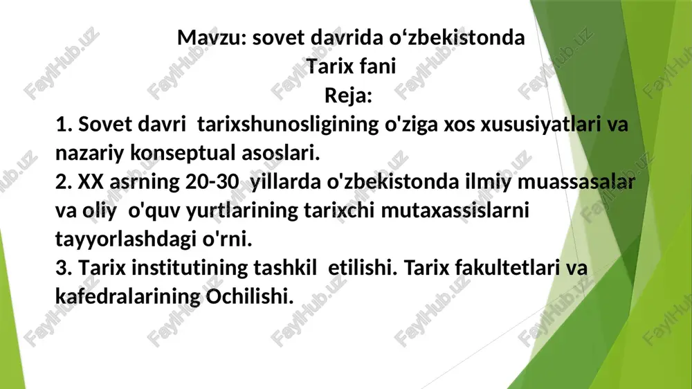 eyinroq andijon, qo‘qon, samarqand, farg‘ona, jizzax va boshqa shaharlarda uning filiallari ochildi. 1919-yilda toshkentda fizioterapiya ilmiy-tekshirish instituti tuzildi. 20-yillarda tarix, tibbiyot, tabiiy fanlar sohasida qator ilmiy-tekshirish institutlari ochildi. 1920-yilda turkiston davlat universiteti (1923-yildan o‘rta osiyo davlat universiteti, 1960-yildan toshkent davlat universiteti, hozir- o‘zbekiston milliy universiteti) tashkil qilindi. keyinchalik mintaqadagi tabiiy boyliklarni o‘rganish maqsadida universitet negizida mustaqil oliy o‘quv yurtlari va fanning turli yo‘nalishlari bo‘yicha qator ilmiy muassasalar ochildi. 1940-yilda toshkentda 1932-yilda tuzilgan ilmiy komitet asosida o‘zbekistondagi sssr fa filiali tashkil etildi va shu vaqtdan boshlab filial o‘zbekistondagi bosh ilmiy-tadqiqot markazi bo‘lib kelayapti. o‘sha paytda uning tarkibiga geologiya, botanika, kimyo, suv xo‘jaligi muammolari (1941-yildan energetika instituti), tarix, til va adabiyot institutlari; tuproqshunoslik, zoologiya, fizika va matematika (geliotexnika laboratoriyasi bilan) bo‘limlari; toshkent astronomik observatoriyasi (kitob kenglik stansiyasi bilan); kartografiya va iqtisodiy tadqiqotlar byurosi kirgan. 1940-yilda o‘zbekistonning ilmiy-tekshirish institutlarida va oliy o‘quv yurtlarida 3 mingdan ortiq ilmiy va ilmiy-pedagogik xodimlar ishlashgan. ii jahon …