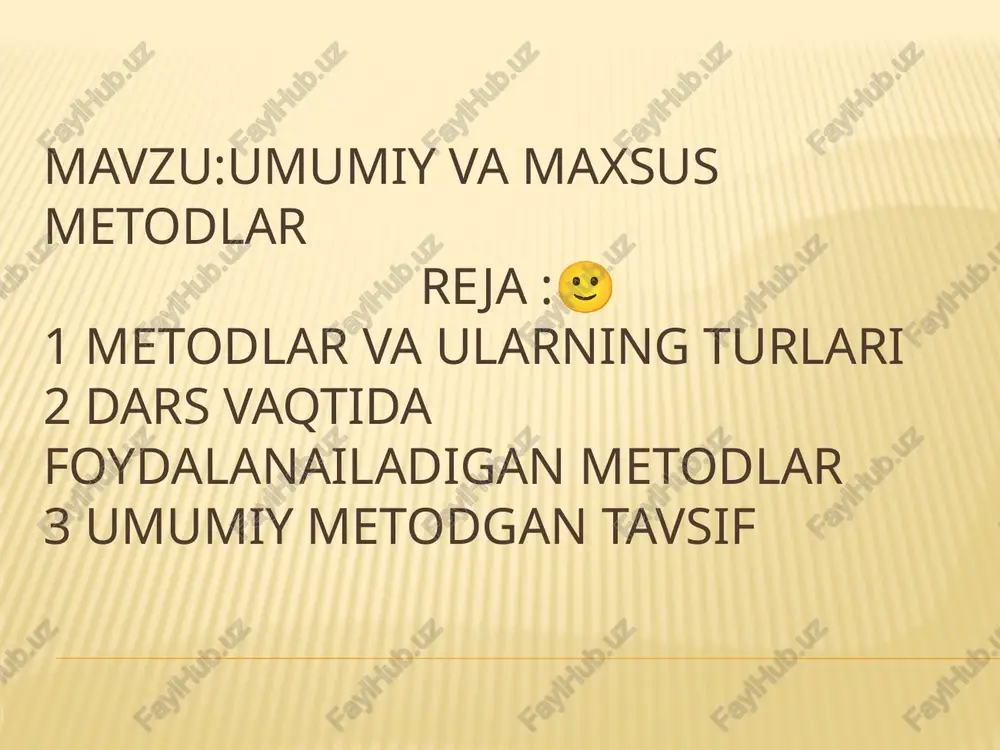 e4.jpeg image5.jpeg image6.jpeg image7.jpeg image8.jpeg image9.jpeg image3.jpeg tarbiya metodlari “galereyani aylanish” > kichik uruniard loc. muammo taklif etiladi. har 1 guruh 10 min davomida 0’z fikrlarini yozadida, javob yozilgan varaqlarni 2 chi guruh bilan almashtiradi., keyingi guruh oldingi guruhning javoblarini baholashi va javob to’lig bo’imasa, 0’z javobi bilan tuldirishi kerak. » masalan: kadrlar tayyorlash milliy dasturi va uning bosqichlari. javoblar yozib bo’lingach, varaqlar doskaga osib qo’yiladi va birgalikda muhokama qilinadi. “qor‘bo’ron” metodi. » ikki guruh talabalari bir muammo yoki vaziyatni muhokama qilib eng ko’p miqdorda.to’g’ri javoblar olish ko’zda tutiladi. xar bir to’g’ri javob —_ yumaloqlangan gor ko’rinishida o’sha ; a ball tariqasida yozib qo’yiladi. eng uruh, a’lo baholanadi. ta'limi metodlarining tasnifi. ® o‘quv jarayonining eng muhim jihati ushbu metodlarning turlarga bo'linishi emas, balki o‘qituvchining chuqur bilimga ega bo ‘lishi, metodlardan unumli foydalana olishi, ta’lim oluvchilarning o‘quv hamda o‘quv ishlab chigarish faoliyatini tashkil etishda mazkur metodlarni to‘g‘ri va o‘rinli qo‘llay olishdan …