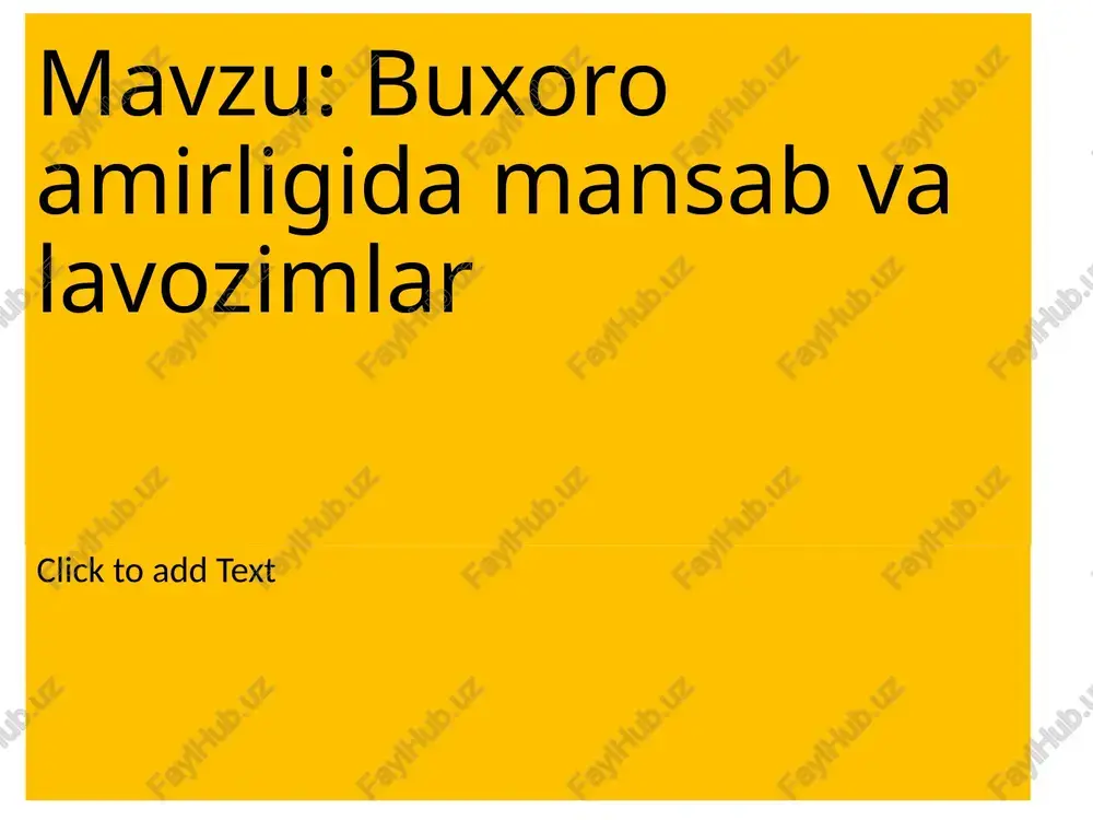 va mahalliy zodagonlarga loyiq deb topilgan amaldorlarga berilgan. birinchisi “mir asad”. ulamolardan yoki sayidlardan bo`lgan. buxoro rabotining ichki muhtasibligi bir farsah90gacha uning zimmasida bo`lgan. ikkinchi “fayzi” mansabi, olim yoki sayid bo`lgan kishiga berilgan. buxoro rabotining tashqi muhtasibligi bir farsah masofada uning zimmasida bo`lgan. uchinchi “sadr”. buxoro rabotining bir farsahlik hududning ichkarisidagi vaqflar hisob-kitobi uning qo`lida bo`lgan. to`tinchisi “sudur”. shu rabotning tashqarisidagi vaqflarning hisob-kitobi uning vazifasida bo`lgan to`rtinchi xizmat pog`onasida ahli qalam turganlar. birinchi amal “devoni kalon”. amir daftarlarining saqlanuvchisi. tanho, bilg`u va boshqa hujjatlarga javobgar amaldor. ikkinchi “mushrif”. amir beradigan in`om, hadyalar, ehson va iltifotlarini yozib, maxsus daftarda qayd qilib borgan. uchinchi “daftardor”. katta devondagi tanhodor va suyurg`ol egalarini ishdan olish va amalga qo`yish tartibini nazorat qilgan. to`rtinchi “devoni tanobona”. bahorgi va kuzgi ekinlardan tushadigan xiroj, kirim-chiqim va xarajat ishlarini olib borgan. beshinchi toifa amaldorlar va mansablariga “munshi”- amir inoyatnomalari, duo va salomi, istaklarini yozib, o`qib borgan. amallar yorliqlarini yozib …