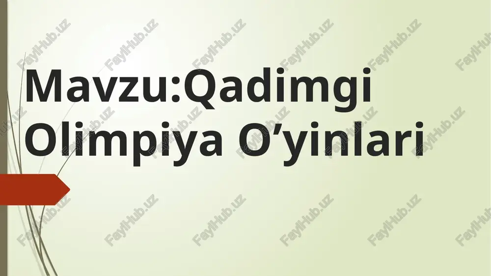 – stadionning ohiriga yetib borgach, ustunni aylanib ortga qaytib kelish; uzoq masofaga yugurish – 7 stadiyadan to 24 stadiyagacha yugurish. bokschilar kaftlari va barmoqlarini maxsus tasmalar bilan o‘rab olishgan. raqib zarbasini o‘tkazib yubormay g‘alaba qozongan bokschilar alohida hurmatga loyiq topilgan. raqibni quchoqlab olish, chalish, oyoq bilan tepish taqiqlangan. agar asosiy vaqtda g‘olib aniqlanmasa, mudofasiz jang davom ettirilgan. jang qarshilik ko‘rsatishga holi qolmagan bokschi qo‘lini ko‘tarib taslim bo‘lgunga qadar davom etgan. qoidaga ko‘ra, zarba berish taqiqlangan, lekin raqibni turtish mumkin bo‘lgan. kurash harbiy mashqlarning shakli sanalgan. polvonlardan biri yengilganini tan olmaguncha bellashuv davom etirilgan. qadimgi olimpiya o‘yinlarining ahamiyati 1. iqtisodiy ahamiyati – olimpiya shahri savdo sotiq markaziga aylangan va polislar (viloyatlar) aro shartnomalar tuzilgan. 2. siyosiy ahamiyati – olimpiya o‘yinlar tufayli urushlar to‘xtatilgan, polislar o‘rtasidagi siyosiy munosabatlar yaxshilangan. 3. xarbiy ahamiyati – davlatlar o‘z harbiy qudratini va jangchilarni harbiy va jismoniy tayorgarligini namoyish qilingan. 4. madaniy ahamiyati – olimpiya o‘yinlarning madaniy …