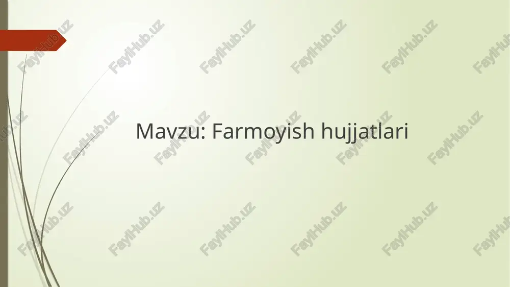 fas ‘twmirlash ishlarini o°tkazish to'g'risida farmovish 2019. 1sfeval son tose shai $-sexavariabolatiganshganigi munosabat bilan ‘yurlayman: 1, 3sexds zi bilan irs isla ohn. ‘mas'ulta'milash exis boli bos’? di, ma'ufo, bajrsh muda 2019-i 21-feval 2. tamia sharin zone ish 3-ex bos’) s.turopovga topsbinsin korxona dlretor ‘ncoxt .shodmoooy rosi bel farmoyish namunalari 2ilova yangiy'telazzatybilashmast 2016;yi12s-noyabr——406son angi" shat ‘«lazzat» birlashmasida novvot sexlishini ‘qayta tashkil etish haqida farmovish 2015.yil yaluniga ko'm novvoga eyo) niboyatda o'sean au abso yanada ko'prog ishab chgarish chon mayan shar’ amalgaoshirish, xitoydan yang! ibolar li klish aru shu munosabat bilan quyidapiea ‘tavsiya etaman: ‘isashmag foyda bermaydigan yordamechi sxlars tupatish nasa bilashrnada jom foliyatho'ruvch komissyaga ow boradag aig takin shu yi 22-deabryachaishlb cigs an asosiy hal aiish maqsadida buyruq, farmoyish hujjatlari tayyorlanadi, buyrag rr, huquq maslahatchisi, bosh hisobchi bilan jozilib, asoslovchi (kirish) va farmoyish ashkil topadi. a ‘rsatiladi, asos qilingan. hga ehtiyoj bo" lmagan hol beriladi. biror vazifani kim, qanday va qachon …