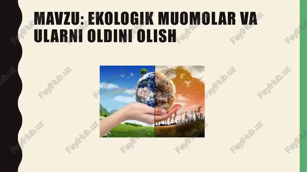 abiiy resurslardan ogilona foydalanish, tabiiy, agrar-sanoat va ijtimoiy tizimlarni ilmiy asosda boshgarish, kelajak avlod uchun sof tabiiy dunyoni saqlashni o’rgatishdan iborat. l.|.tsvetkova va boshqalar insoniyat jonsiz planetaga 0’z qabri ustida «har kim o’ziga yaxshi bo’lishini o’ylagan», degan yozuvni qoldirmasligi uchun o’zining butun aqli, kuchi va mablag’ini sarflashi lozim, deb yozganida naqadar haq edi. www.arxiv.uz /docprops/thumbnail.jpeg