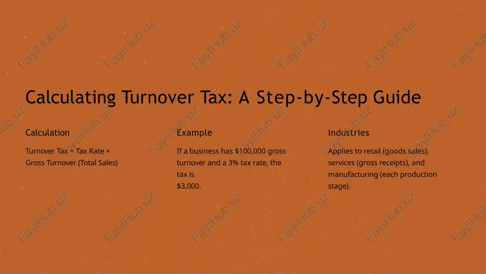 at each production stage. for example, tax is applied to raw materials, then again to manufacturing, and finally to distribution, resulting in higher consumer prices. taxation refers to the phenomenon where a tax is levied on a product at every stage of its production and distribution without allowing for deductions of tax paid at earlier stages. this leads to a “tax on tax” situation, inflating the final price paid by the consumer. stage 1: a manufacturer produces goods worth $1,000 and pays a 10% turnover tax, amounting to $100. • stage 2: a wholesaler purchases these goods for $1,100 (inclusive of the manufacturer’s tax) and adds a margin, selling them for $1,500. the wholesaler pays a 10% tax on $1,500, totaling $150. • stage 3: a retailer buys the goods for $1,650 (inclusive of prior taxes) and sells them for $2,000. the retailer pays a 10% tax on $2,000, amounting …