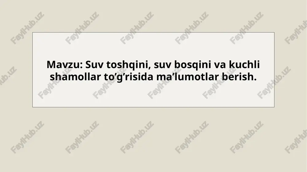 oʻzbekistonda ham tez — tez boʻlib turadi. masalan, 1992-1995-yillarda koʻpgina viloyatlarda- xorazm, buxoro, surxondaryo, qashqadaryo, jizzax, sirdaryo va boshqa joylarda juda katta ekin maydonlari suv ostida qolib, oqibatda juda katta moddiy zarar koʻrildi.kuchli yomgʻir yogʻishi natijasida, suv toshqini 1993,1994, 1995,2000, 2001-yillarda evropa davlatlarida ham kuzatilib, bularning oqibatida nafaqat moddiy zarar, balki hisoblab boʻlmaydigan maʼnaviy zarar- insonlar oʻlimi yuz berdi. oqar daryolarda suvlarning sathi muzliklar bilan qoplanishi ham suvning oqimiga qarshi toʻsiqlar (toʻgʻonlar) hosil boʻlishi natijasida suv toshqini roʻy berishi mumkin bu xildagi toshqin 1992-yilda qoraqalpogʻiston respublikasida amudaryo oqib oʻtadigan uchta tumanda kuzatildi. natijada muz toʻgʻonlarni samolyotlardan portlatish bilan eritildi va mintaqani suv bosish xavfi bartaraf etildi. suv toshqini kanallar va suv saqlaydigan omborlarning turli sabablarga koʻra ishdan chiqishi oqibatida ham kuzatilishi mumkin. umuman kanallar, suv omborlari, suv energiyasi, suv yoʻllari hamda suvning oʻzidan foydalanish maqsadida quriladi. hozirgi vaqtda mdh davlatlarida suv sigʻimi 1 million metr /kub dan ortiq boʻlgan suv …