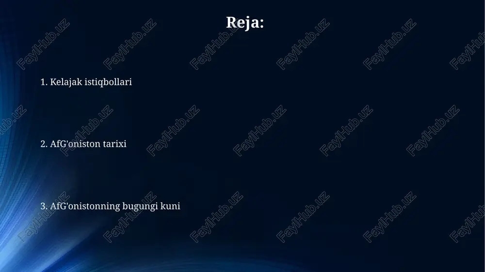ttak kabi 17-asr shoirlarining asarlari bugungi kunda ham o'qiladi. musiqiy meros boy bo'lib, rubob kabi torli cholg'u asboblari keng tarqalgan. ammo, 1996-2001 yillardagi tolibon hukmronligi davrida musiqa deyarli taqiqlangan edi. ta'lim va sog'liqni saqlash afg'oniston aholisining taxminan 35 foizi sog'liqni saqlash xizmatlaridan foydalanish imkoniyatiga ega, bu geografik cheklanishlar va infratuzilma etishmasligi sababli asosiy muammo hisoblanadi. afg'onistonda onalar o'limi darajasi dunyodagi eng yuqori ko'rsatkichlardan biri bo'lib qolmoqda, 100,000 tirik tug'ilgan har 638 nafar onaga to'g'ri keladi va bu sog'liqni saqlash xizmatlarining yetishmasligini ko'rsatadi. 2001-yildan beri afg'onistonda maktabga boradigan bolalar soni sezilarli darajada oshdi, lekin qizlar uchun ta'lim olish imkoniyatlari siyosiy beqarorlik tufayli hanuzgacha cheklangan. iqtisodiyot iqtisodiyotning asosiy qismi qishloq xo'jaligiga bog'liq bo'lib, 2020-yilda yalpi ichki mahsulotning taxminan 25 foizini tashkil etgan, lekin afsuski, zaif infratuzilma qiyinchilik tug'diradi. afganistonda foydali qazilmalarning katta zaxiralari mavjud bo'lib, ularning qiymati 1 trillion aqsh dollariga baholanmoqda, lekin ularni barqaror qazib olish texnologiyalari yo'qligi sababli rivojlanish sust. …