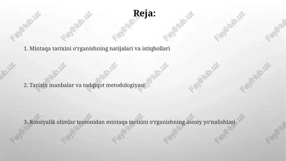 yosiy, iqtisodiy va madaniy o'tmishini yoritib berdi hamda keyingi izlanishlar uchun asos bo'ldi. sovet davrida arxeologik qazishmalar kengayib, o'rta osiyoning qadimgi shaharsozligi, sug'orish tizimlari va hunarmandchilik markazlari haqida yangi dalillar 1920-1980 yillarda ochildi. milliy davlatchilikning shakllanishi 1924-yilda o'rta osiyoda milliy-hududiy chegaralanish natijasida o'zbekiston ssr, turkmaniston ssr kabi yangi milliy davlatlar tashkil etildi, bu jarayonga 10 minglab odam jalb qilingan. milliy davlatchilikning dastlabki bosqichlarida 1925-1930-yillarda o'zbek tili davlat tili sifatida rasmiylashtirildi va milliy madaniyatni rivojlantirishga uringan 50 dan ortiq ilmiy muassasa tashkil qilindi. qo'shma tadqiqot loyihalari qo'shma tadqiqotlar natijasida olingan ma'lumotlar manbalarni tahlil qilishda yangi metodologiyalarni ishlab chiqishga yordam berdi, bu esa mintaqa tarixini chuqurroq tushunishga olib keldi. qo'shma loyihalar, ko'pincha 20-asrning oxiridan boshlab, markaziy osiyo tarixini o'rganishda rus va mahalliy olimlarning resurslarini birlashtirib, yangi istiqbollar yaratdi. etnografik tadqiqotlar va xalq og'zaki ijodi rus olimlari etnografik tadqiqotlarida xalq og'zaki ijodining janr xususiyatlariga e'tibor qaratgan, masalan, ertaklar va dostonlardagi 12 ta asosiy …