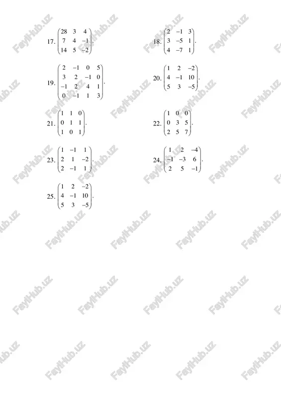 matritsalar ustida amallar - Page 2