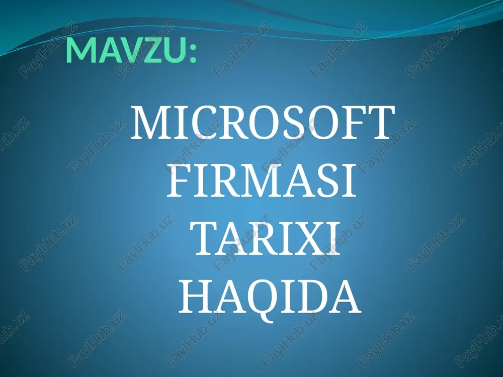 ini yaratishga qaror qilishdi oradan uch yil o'tar-o'tmas, yaponiyada kompaniyaning vakolatxonasi ochiladi.1981 yilda ibm pc kompyuterining sotuvga chiqarilishi yosh tijoratchilarning eng katta yutug'i bo'ldi. kompyuterga o'rnatilgan ms-dos tizimiga 86-dos dasturi asos sifatida olingan bo'lib, uni geyts va allen seattle computer products kompaniyasidan sotib olgan va qayta ishlab chiqqan edi microsoft shuhratini butun dunyoga yoygan mahsulot – windows tarixi 1984 yildan boshlanadi.o'shanda bu dastur buyruqlar panelidan iborat ms-dos dasturiga grafik tus beradigan “qolip” edi, xolos. 80-yillarning kompyuter bilan buyruqlar orqali to'g'ridan-to'g'ri ishlashga o'rgangan odamlari dastlab bu nodir topilmani to'g'ri baholay olishmadi, lekin oradan yillar o'tib, grafik interfeys buyruqlar panelini butunlay siqib chiqardi. xxi asr odami kompyuterni boshqacha tasavvur qila olmaydi. qizig'i shundaki, oldinroq shunga o'xshash interfeys macintosh kompyuterlari uchun ishlab chiqilgan edi. shu tufayli stiv jobs o'z vaqtida bill geytsni o'g'rilikda ayblagan. bunga javoban geyts g'oyaning birinchi muallifi “xerox “kompaniyasi ekanligini eslatib o'tgan: “bizning xerox ismli boyvachcha qo'shnimiz bor edi, men …
