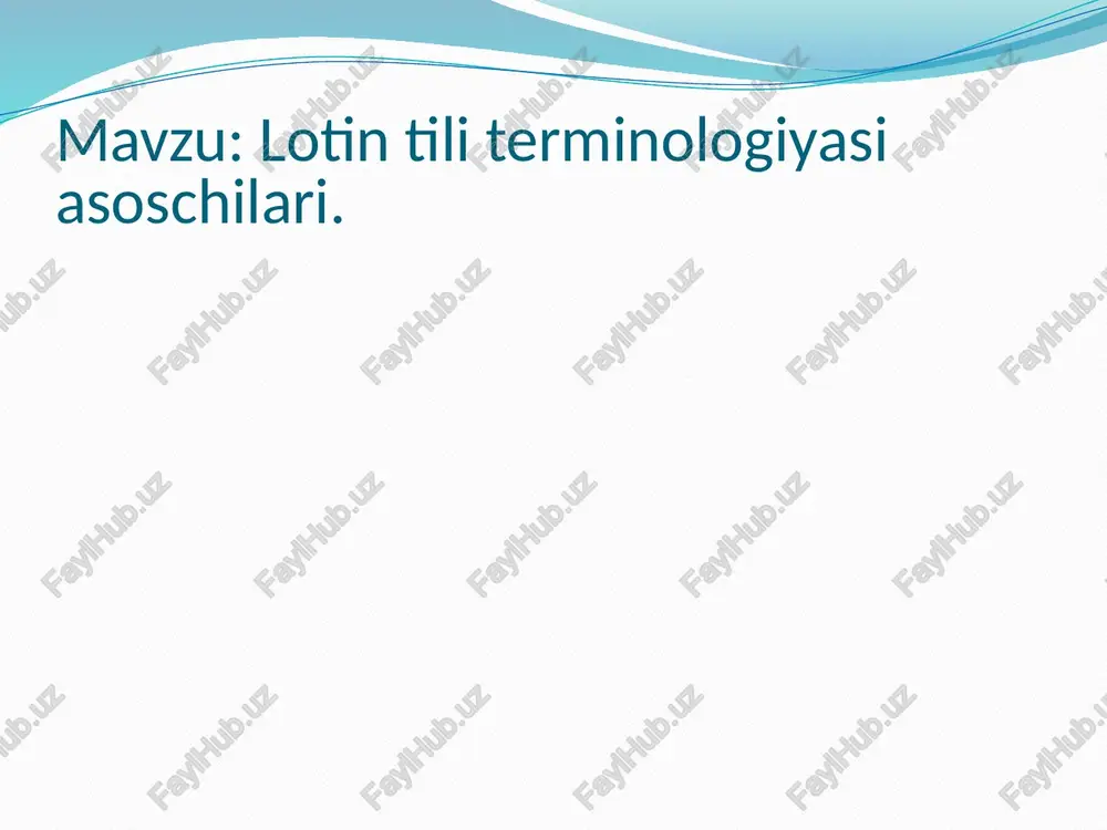 si asoslari” darsligida muallif ko‘p yillardan buyon targ‘ib qilib, o‘quv jarayoniga joriy etib kelayotgan ilmiy-uslubiy tamoyillarda eng to‘liq va izchil ifoda topildi. bu tamoyillar lotin tili o‘qituvchilari tomonidan ma’qullangan va qo‘llab-quvvatlangan. tibbiyot universitetlari rossiya federatsiyasi va undan keyin. darslikda zamonaviy tilshunoslikning yangi nazariy va amaliy sohasi – terminologiyada vujudga kelgan ayrim g‘oyalar va ilmiy umumlashmalar o‘z aksini topgan. tabiiy shakllangan terminologiyalarning shakllanishi, amal qilishi va tartiblanishi, terminologik tizim ning shakllanishi nazariyasini ishlab chiqadi. terminologiya “termin”, “ta’rif”, “terminologiya va nomenklatura”, “atama shakllanishi”, “termin tizimi”, “termin elementi”, “terminologik lug‘at”, “terminologik standart” kabi tushunchalar bilan ishlaydi.ushbu darslikda aniq terminologik yo'nalish mavjud. lotin tili grammatikasi elementlarini o‘rgatish izchil ravishda tibbiy terminologiya asoslarini o‘rgatishga qaratilgan. talabalarga asosan nominatsiya uchun zarur bo'lgan bilim-ko'nikmalar o'rgatiladi - biotibbiyot va tibbiy tabiatning turli fanlari bo'yicha lotin atamasida maxsus tushunchalarni belgilash. hind-evropa tillari oilasining kursiv guruhiga mansub lotin tili qadimgi hind (sanskrit), qadimgi yunon va boshqalar kabi o'lik deb ataladigan …