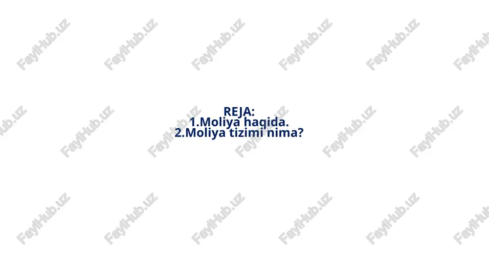 ssalar tizimi korxona moliyasi jamoa tashkilotlari birlashmalari moliyasi soliq tizimi davlat krediti davlat byudjeti,byudjetdan tashqari fondlar notijorat faoliyat yurituvchi muassasa,tashkilotlar moliyasi tadbirkorlik xatari sug’urtasi tibbiy sug’urta mol-mulk sug’urtasi shaxsiy sug’urta ijtimoiy sug’urta e’tiboringiz uchun rahmat /docprops/thumbnail.jpeg moliya va moliya tizimi