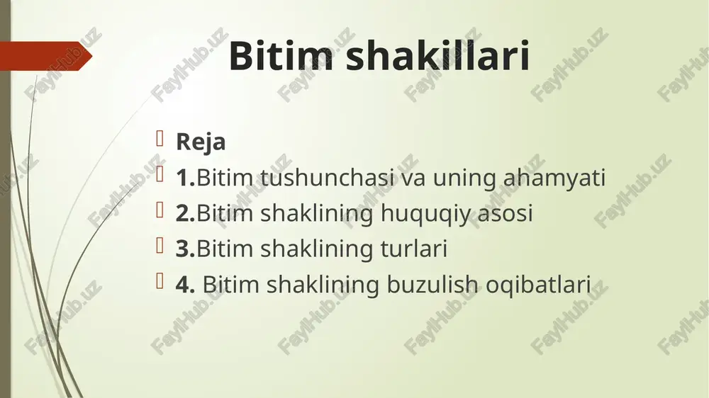 o‘llaniladi. 104-modda shartli bitimlar agar taraflar huquq va burchlarning kelib chiqishini yuz berishi yoki bermasligi noma’lum bo‘lgan holatga bog‘liq qilib qo‘ysalar, bitim kechiktirish sharti bilan tuzilgan hisoblanadi. agar taraflar huquq va burchlarning bekor bo‘lishini yuz berishi yoki bermasligi noma’lum holatga bog‘liq qilib qo‘ysalar, bunday bitim bekor bo‘lish sharti bilan tuzilgan bitim hisoblanadi. agar shartning yuz berishiga uning yuz berishidan manfaatdor bo‘lmagan taraf insofsizlik bilan qarshilik ko‘rsatgan bo‘lsa, bu shart yuz bergan deb hisoblanadi. agar shartning yuz berishiga ushbu shartning yuz berishidan manfaatdor bo‘lgan taraf insofsizlik bilan yordamlashgan bo‘lsa, bu shart sodir bo‘lmagan hisoblanadi. bitim turlari bitimlar bir taraflama, ikki taraflama yoki ko‘p taraflama (shartnomalar) bo‘lishi mumkin. bitim tuzish uchun qonunchilikka yoki taraflarning kelishuviga muvofiq bir tarafning xohishi zarur va yetarli bo‘lsa, bunday bitim bir taraflama bitim hisoblanadi. shartnoma tuzish uchun ikki taraf (ikki taraflama bitim) yoki uch yoxud undan ko‘p taraf (ko‘p taraflama bitim) kelishib xohish bildirgan bo‘lishi kerak. bitimning …