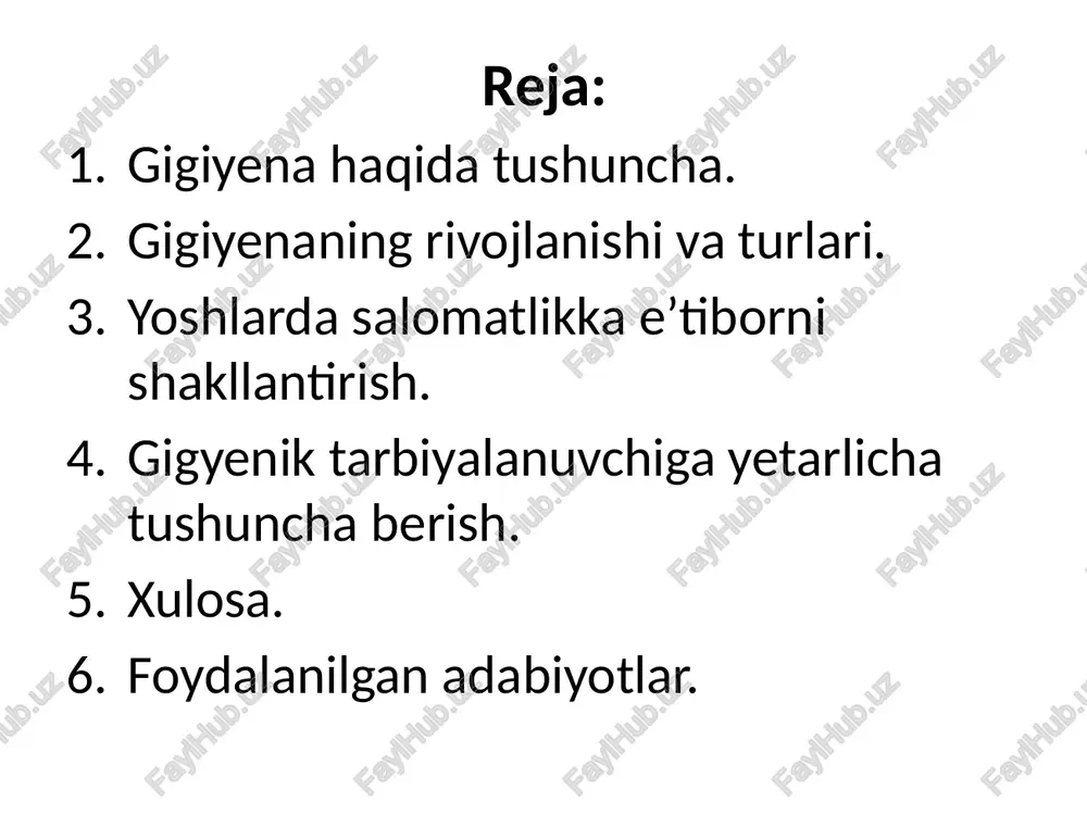 qurilish materiallari, kiyim-kechak va poyabzallarni fizik-kimyoviy jihatdan oʻrganish usullari, sanitariya statistikasidan foydalangan holda bakteriologik, biokimyoviy, klinik va demografik tekshirish usullari qoʻllanadi. gigiyena eng qad. fanlardan. qadimgi hindiston qonunlari majmuasida kiyim-kechakni almashtirish, teri va tishni parvarish qilish, oʻsimliklardan tayyorlangan ovqatlar yeyish zarur deb koʻrsatilar, ovqatga ruju qilish taqiqlanar edi. misrda aholi yashaydigan joylarni sogʻlomlashtirish uchun sanitariya tadbirlari amalga oshirilgan. qadimgi xorazm atrofidagi yirik obod shaharlarda hammomlar, toza suv olinadigan inshootlar boʻlgan. qadimgi yunonlar shaxsiy gigiyenaga qatʼiy amal qilishgan. gippokrat havo, iqlim va suvni odam sogʻligʻiga taʼsir etadigan muhim omillar deb atagan. abu ali ibn sinoning gigiyenaga doir fikrlari, sogʻliqni saqdash qoidalari koʻp asrlar mobaynida amaliy qoʻllanma boʻlib keldi; u havo va suv orqali tarqalib, kasallikka sabab boʻladigan qandaydir jonivorlar bor, deb faraz qilgan, suvni qaynatish yoki filtrlash kerak, degan talab esa ana shu farazga asoslangan. gigiyena fani oldiga qoʻyilgan vazifa va talablarning ortishi, gigiyenik tekshirish usullarining murakkablashishi gigiyena sohalarining mustaqil fan …