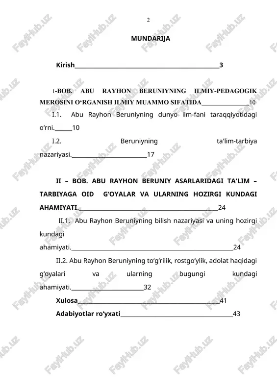 dizli bo‘lishi bilan belgilanadi. bu ildiz o‘zbek xalqining asrlar davomida to‘plagan ma'naviy merosida, hozirgi kungacha yaratilgan ta'lim – tarbiya sohasidagi pedagogik g‘oyalarda, davlatimiz rahbari – prezidentimiz sh.m.mirziyayev asarlarida, ta'lim sohasida qabul qilinayotgan qonun, qaror va yo‘l – yo‘riqlarda o‘z aksini topgan. mustaqillikka erishganimizdan keyin xalqimizning o‘z yurti, tili, madaniyati, qadriyatlari tarixini bilishga, o‘zligini anglashga qiziqishi ortib bormoqda. bu – tabiiy hol. odamzod borki, avlod-ajdodi kimligini, nasl-nasabini, o‘zi tug‘ilib voyaga etgan qishloq, shahar, xullaski, vatanning tarixini bilishni istaydi. ozod o‘zbekiston deb ataluvchi hudud, ya'ni bizning vatanimiz nafaqat sharq, balki, umumjahon sivilizasiyasi beshiklaridan biri bo‘lganini butun jahon tan olmoqda. bu qadimiy va tabarruk tuproqdan buyuk allomalar, fozilu fuzalolar, olimu ulamolar, siyosatchilar, sarkardalar etishib chiqqan. diniy va dunyoviy ilmlarning asoslari mana shu zaminda yaratilgan, sayqal topgan. eramizgacha va undan keyin qurilgan murakkab suv inshootlari, shu kungacha ko‘rku fayzini, mahobatini yo‘qotmagan osori atiqalarimiz qadim-qadimdan yurtimizda dehqonchilik, hunarmandchilik madaniyati, me'morchilik va shaharsozlik san'ati yuksak bo‘lganidan …