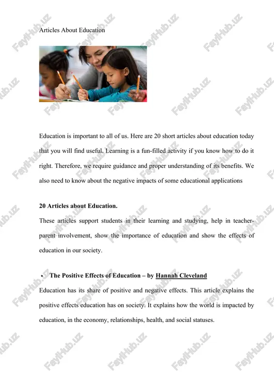 ng your skills. education helps in gaining knowledge, enhancing your soft skills, demonstrate a strong work ethic, boost your confidence for success and grow your social network. · how to manage your time effectively time management is important to us all. even the scholar must learn how to manage time efficiently. in this article, tips on how to effectively manage time are outlined. you have to be disciplined to be able to manage your time well. use a calendar or diary, use a to-do list, evaluate your progress, constantly update your calendar or diary and take breaks and reward yourself. · the positive and negative effects of education in the classroom – by claudia bravo the use of technology in learning, it’s a positive and negative impact. technology prepares students for the future and giving them an idea of where the ever-evolving technology is going. the negative effects can be …