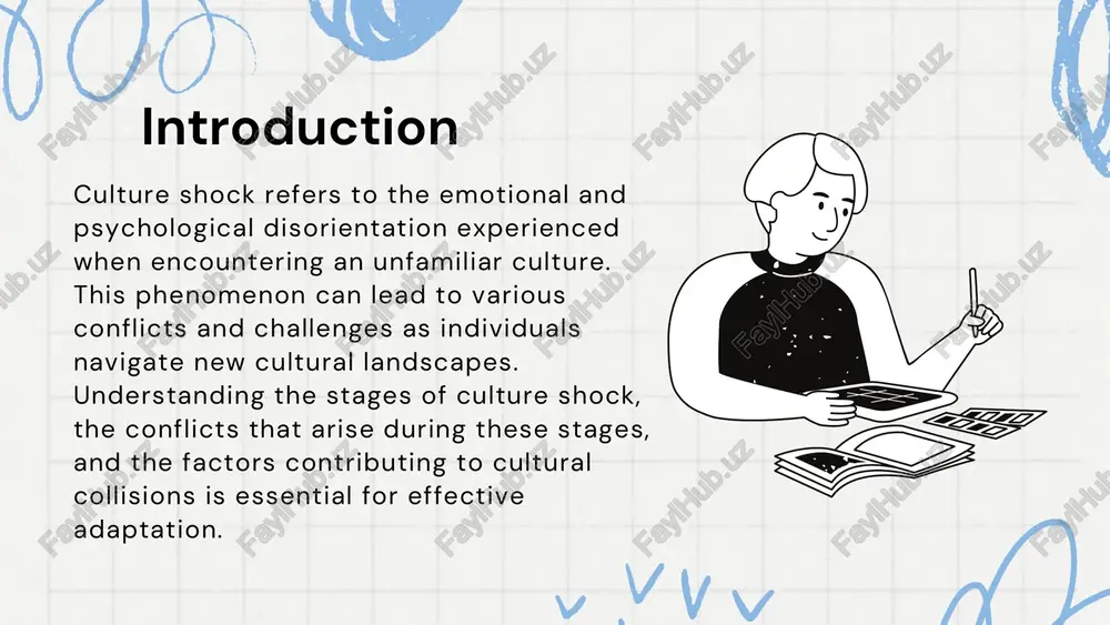 t and stress. factors contributing to cultural collisionsfactors contributing to cultural collisions several factors can exacerbate the challenges of culture shock: inability to communicate: language barriers hinder effective interaction and understanding. changes in routine: adjusting to new daily schedules and lifestyles can be disorienting. changes in relationships: shifts in social dynamics and support systems may lead to feelings of loneliness. loss of understanding: difficulty in interpreting social cues and norms can result in misunderstandings. emotional disorientation: feelings of frustration, anxiety, and homesickness are common during cultural transitions. disorientation of values: encountering differing cultural values can challenge personal beliefs and behaviors. understanding the phases of culture shock, recognizing potential conflicts, and being aware of contributing factors can aid individuals in navigating the complexities of adapting to a new culture. developing cultural awareness and employing effective coping strategies are essential steps toward successful integration and personal growth. culture shock encompasses a range …