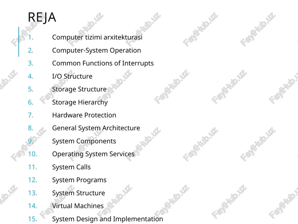 s and exceptions interrupts generated by hardware devices triggered by a signal in externally serviced interrupt(intr) or non-maskable interrupt (nmi) pins (pentium) asynchronous interrupts are generated by other hardware devices at arbitrary times with respect to the cpu clock signals. exceptions generated by software executing instructions int instruction in ia32 page fault, protection fault synchronous interrupts are produced by the cpu control unit while executing instructions and are called synchronous because the control unit issues them only after terminating the execution of an instruction. trap (expected) or fault (unexpected) i/o structure after i/o starts, control returns to user program only upon i/o completion wait instruction idles the cpu until the next interrupt wait loop (contention for memory access) at most one i/o request is outstanding at a time, no simultaneous i/o processing after i/o starts, control returns to user program without waiting for i/o completion system call – request to …