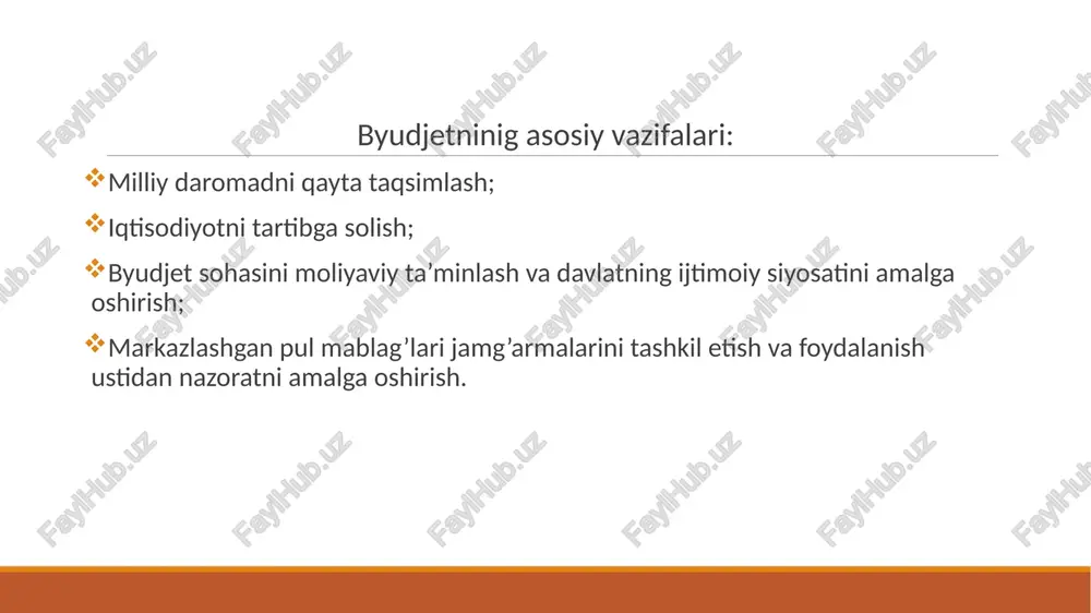 pg top-10: 2024 yilda eng ko‘p byudjet mablag'lari qayerga yo‘naltiriladi? (trillion so’m) see 8 a oe vazirligi ’ maktabgacna va maktab i 46,64 ta’limi vazirligi prezident huzuridagi ijtimoiy himoya milliy agentligi | cee suv xo'jaligi vazirligi || 10,44 transport vazirligi ia 6,18 oliy ta’lim, fan va innovatsiyalar vazirligi | 6,13 sog'liqni saqlash vazirligi a 4,61 bosh prokuratura 2.2 vazirlar mahkamasi {2,02 yoshlar siyosati va sport |2 82 vazirligi " manba: “2024-yil uchun o'zbekiston respublikasining davlat byudjeti to’g’risida”gi qonun w sputnik 2024-yil 3-31-yanvar o’zbekiston respublikasi davlat budjeti bo’yicha ma’lumot #kunraqami daromad va | e" 16 159,9 tushumlar s | mlird so’m xarajatlar ge" 21 926,7 ss mlird so’‘m izoh: daromad va xarajatlar orasidagi farq 2024-yil boshiga shakllangan goldiq va yanvar oyida muomalaga chigarilgan davlat gimmatli gog’ozlari hisobiga qoplangan. ® imv.uz © mineconomfin minfinuzb © minecofinuzb /docprops/thumbnail.jpeg ovr dysaran ytet amen rte enn mst «chin ein eons aru ‘i ange cava aap …