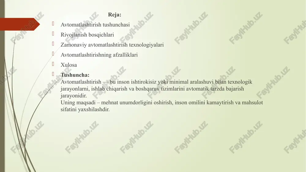 a. “aqlli zavodlar”, “raqamli ishlab chiqarish” tushunchalari paydo bo‘ldi. iot orqali qurilmalar o‘zaro bog‘langan tarmoqlar hosil qilmoqda. misollar: “industry 4.0” kontsepsiyasi germaniyada paydo bo‘lgan. smart factory, smart city, smart agriculture loyihalari. avtomatlashtirishning afzalliklari va xulosa afzalliklari: ishlab chiqarish unumdorligini oshiradi mehnat xarajatlarini kamaytiradi xatoliklarni kamaytiradi mahsulot sifatini barqarorlashtiradi inson xavfsizligini ta’minlaydi xulosa: avtomatlashtirish vositalari inson faoliyatining deyarli barcha sohalariga kirib bormoqda. ularning rivojlanish bosqichlari mexanikadan tortib intellektual tizimlargacha yetib kelgan. bugungi kunda avtomatlashtirish – iqtisodiyotning raqamli rivojlanishida asosiy omillardan biridir. image1.jpg image2.jpg image3.jpg image4.png image5.png creative abstract robotics technology sketch on modern laptop background, future technology and ai concept. double exposure sevenkingdoms\ robert .baratheon domain admit sevenkingdoms\cersei . lanni domain admin ter north\eddard. stark bot smin (llmnr query) north\robb. star! domain admin ‘small council a bot 3min (llmnr query) dco1 - kingstanding north\catelyn. stark 192.168.56.10 essos\daenerys. targaryen windows server 2019 domain admin —— sevenkingdoms.local sn ust musk targaryen c02 - …