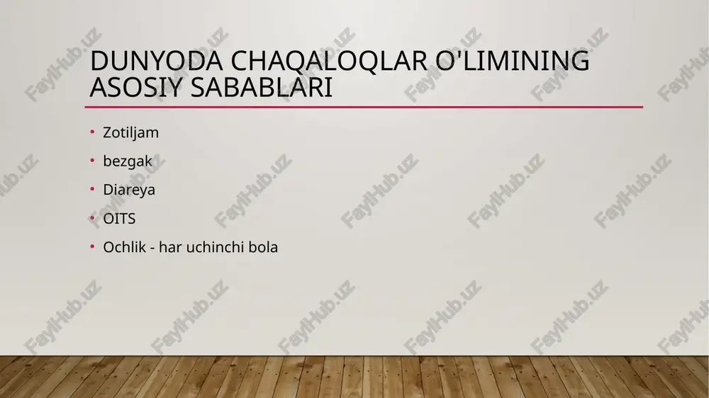 n oqadi. yoki bolada virusli bronxial infektsiya bo'lishi mumkin. bu bolalar jiddiy kasal emas. ular antibiotiklar bilan davolanishga muhtoj emas. ularni uyda davolash mumkin. antibiotiklarni davolashga muhtoj bo'lgan yo'tal yoki nafas olish qiyin bo'lgan juda og'ir kasal bolalarning kichik foizini aniqlash kerak. ikkita asosiy klinik belgilarni aniqlash kerak: tez nafas olish ko'krak qafasining tortilishi. bir minutda nafas olish sonini sanang nafaslarni tekshirish va hisoblashda bola xotirjam va jim bo'lishi kerak. agar chaqaloq qo'rqsa, yig'lasa yoki g'azablansa, siz chaqaloqning bir daqiqada nafas olish sonini aniq hisoblay olmaysiz. onadan bolani tinchlantirishni so'rang. agar bola uxlayotgan bo'lsa, uni uyg'otmang. natijalarni baholash bola yoshi tezlashgan nafas 2 oydan 12 oygacha daqiqada 50 yoki undan ko'p nafas olish 12 oydan 5 yilgacha daqiqada 40 yoki undan ko'p nafas olish ko'krak qafasining tortilishi bolaga ko'krak qafasining tortilishini qidiring. pastki ko'kragingizga e'tibor bering. agar bola nafas olayotganda ko'krak qafasining pastki qismi tortilgan bo'lsa, bolada ko'krak qafasi tortilishi …