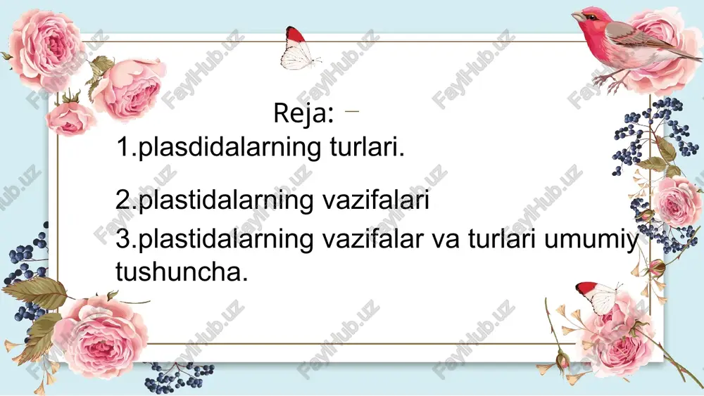 omonidan sintezlanadi. ushbu pigmentlar o’simliklarni jozibali ranglar va turli funktsiyalar bilan ta’minlaydi, masalan, mevalarning pishishi va changlatuvchi hasharotlarni jalb qilish. lorem ipsum dolor four lorem ipsum dolor sit amet, consectetur adipiscing elit. donec luctus nibh sit amet sem vulputate venenatis bibendum orci pulvinar. leykoplastlar: leykoplastlar o’simliklarda saqlash tuzilmalari bo’lib xizmat qiladi. ushbu plastidalar kraxmal, yog’ va oqsil kabi birikmalari sintezlanadigan va saqlanadigan joylardir. leykoplastlar o’simlikning ildizlari, urug’lari va ildizpoyalari kabi organlarda mavjud. oddiy hayvon hujayrasidagi sitoplazma va uning tarkibiy qismlari (yoki organellalari ) ko'rsatilgan diagramma . organellalar : (1) yadro (2) yadro (3) ribosoma (kichik nuqta) (4) pufakcha (5) donodor endoplazmatik to'r (6) golji apparati (7) sitoskelet (8) silliq endoplazmatik to'r (9) mitoxondriya (10) vakuola (11) sitoplazma (12) lizosoma (13) sentriola va sentrosoma plastidalar o’simliklarda turli xil muhim funktsiyalarni bajaradi va o’simlik hujayralarining yashashi va faoliyati uchun zarurdir. xloroplastlar o’simliklarning energiya ishlab chiqarishida muhim rol o’ynaydi va o’simliklar fotosintez orqali …