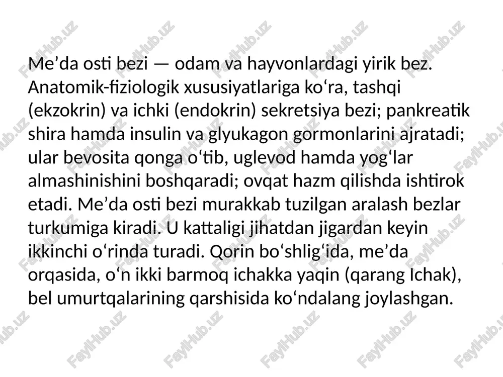 progesteron. j. g . buyrakning magʻiz qavatida, homiladorlikda esa platsentada ham ishlanadi. erkaklar jinsiy gormonlari — androgenlar urugʻdonning maʼlum hujayralarida sintezlanadi; molekulasi 19 uglerod atomidan iborat. eng asosiysi — testosteron. ayollar jinsiy gormonlari — estrad iol , estron tuxumdon follikulalarida ishlab chiqariladi, ular 18 uglerod atomidan tuzilgan; progestinlar tuxumdonning sariqtanasida va b. struktur elementlarda sintezlanadi. molekulasi 21 uglerod atomidan tashkil topgan. eng asosiysi — progesteron. j. g . buyrakning magʻiz qavatida, homiladorlikda esa platsentada ham ishlanadi. j. g . organizmning erkaklik yoki urgʻochilik harakterini belgilaydi. organizm balogʻatga yetishi davrida j. g . jinsiy hisni shakllantirish hamda markaziy nerv sistemasini faollashtirish funksiyasini bajaradi. estrogen va gestagen gormonlarning oʻzaro taʼsiri tufayli otalangan urugʻ hujayra bachadonga oʻrnashib (qarang implantatsiya), homiladorlik va tugʻruqning maromida kechishini taʼminlaydi. bevosita tuxumdonda sariq tanada, shuningdek, bachadon va b. aʼzolarda hosil boʻladigan oqsil tabiatli j. g .dan relaksin (homiladorlikni saqlaydi, bachadon tonusini susaytiradi hamda chanoq suyagi boʻgʻimlari boylamini boʻshashtiradi); …