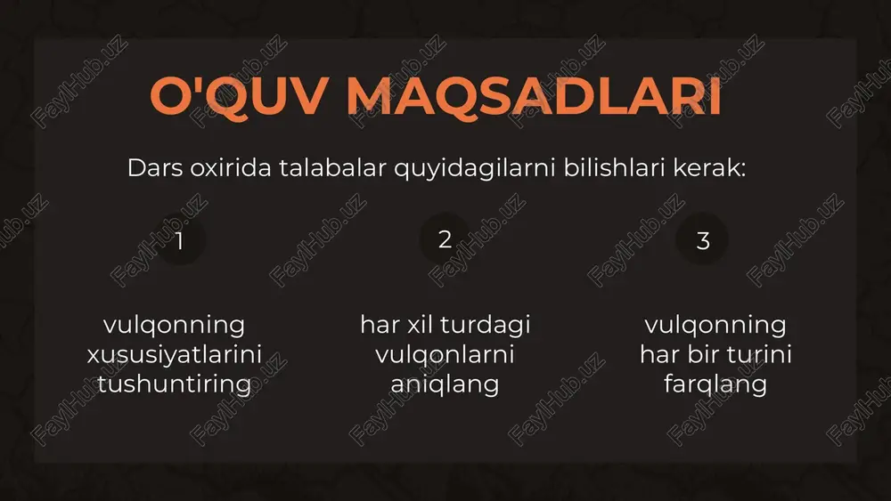 iz uchun tashakkur! umid qilamanki, bugun siz yangi narsalarni o'rganasiz! image1.png image2.png image3.svg image4.png image5.svg image6.png image7.svg image8.png image9.svg image10.png image11.svg image12.png image13.svg /docprops/thumbnail.jpeg