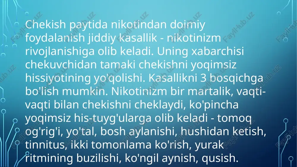 nikotinizm va uning asoratlari - Page 2