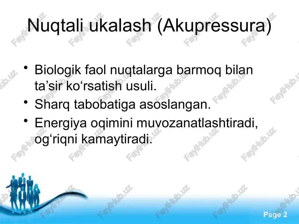 sosiy nuqta tr-17 — quloq orqasida ➡️ bu nuqtalar og‘izdagi og‘riqni kamaytiradi, yallig‘lanishni bartaraf etadi. free powerpoint templates page ‹#› xulosa • nuqtali ukalash — tabiiy og‘riqsiz muolaja. • fitoterapiya — stomatitda o‘simliklardan samarali foydalanish usuli. • tr meridiani — energiya muvozanatini tiklab, sog‘lomlashtiradi. free powerpoint templates page ‹#› image1.jpeg