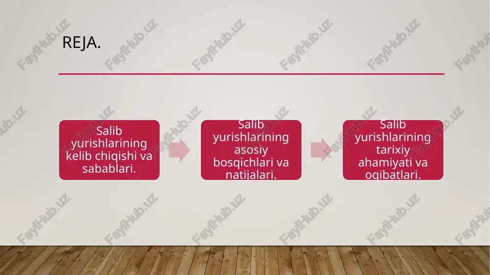 badiiy buyumlar, ziravorlarga talab oshib borgan. savdogarning sharqdan birgina muvaffaqiyatli karvoni ba’zida butun bir mulkka erishishga imkon berar edi. vizantiya va sharq mamlakatlari bilan savdo italiya shaharlari, asosan venetsiya savdogarlari vositachiligida olib borilgan. venetsiyalik savdogarlarni faqat vizantiya shaharlarida emas, antioxiya, bayrut, tripoli, aleksandriyalarda ham uchratish mumkin edi. ular sharqqa temir, yog‘och, don va qullarni olib borganlar. normanlarga qarshi urushlarda aleksey i komninga yordam ko‘rsatgan venetsiyaliklarga cheksiz imtiyozlar, ya’ni vizantiya imperiyasida bojssiz savdo qilish huquqi berilgan. birinchi salib yurishlari. g‘arbiy yevropada xi asr oxirida vujudga kelgan ichki va tashqi vaziyat musulmonlar qo‘lidagi yerlarni egallash zarurligi haqidagi asossiz g‘oyani amalga oshirish uchun harakatning boshlanishiga turtki beradi. umuman olganda, jamiyatda “muqaddas yer”ni ozod etish g‘oyasi butunlay yangi emasdi. g‘arbiy yevropa zodagonlari xi asrning boshlaridanok o‘zlarining bosqinchilik yurishlarini ushbu shior ostida olib borganlar. fransiyalik ritsarlar 1060-1080-yillari ispaniyadagi rekonkistada arablar qarshi urushlarda ishtirok etgan. rim papasi ham musulmonlarga qarshi harakatlarni doim qo‘llagan. pontifik yurishlarni muqaddas …