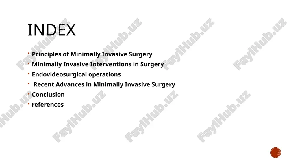 al procedures. 3.1 laparoscopic surgery laparoscopic surgery involves small incisions through which a camera and specialized instruments are inserted. common applications include: cholecystectomy (gallbladder removal) appendectomy hernia repair colorectal surgery bariatric surgery endoscopic surgery endoscopic procedures use flexible or rigid endoscopes inserted through natural body openings to access internal structures. common types include: gastrointestinal endoscopy (egd, colonoscopy) bronchoscopy (respiratory interventions) hysteroscopy (gynecological procedures) cystoscopy (urological procedures) robotic-assisted surgery robotic systems, such as the da vinci surgical system, provide enhanced dexterity, tremor reduction, and 3d visualization for complex surgeries. percutaneous procedures these interventions involve inserting instruments through small needle punctures, commonly used in: cardiac catheterization interventional radiology (e.g., embolization, biopsy) minimally invasive spine surgery endovideosurgical operations endovideosurgery refers to surgeries performed using video-assisted endoscopic techniques, including notes and sils. natural orifice transluminal endoscopic surgery (notes) notes is an innovative approach that utilizes natural body orifices (mouth, vagina, anus) to access internal …