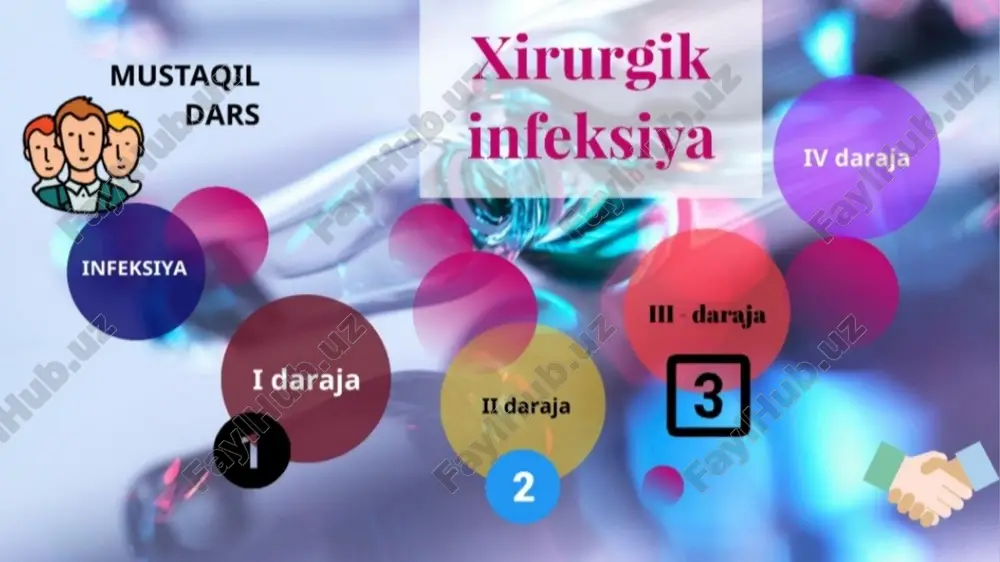 anish bilan kechadi. erizepeloid kasalligi adabiyotlarda «cho′chqa qizilchasi», «cho′chqa saramasi», «sudraluvchi eritema» deb ham nomlanadi. bu kasallik asosan go′sht va baliq xo′jaligida go′sht maxsulotlari bilan ishlaydigan ishchilarda uchraydi. limfadenit limfadenit — bu limfa tugunlarini yiringli yallig′lanishi bo′lib, turli yiringli yallig′lanish kasalliklarni asorati sanaladi. bundan tashqari spesifik xirurgik infeksion kasalliklar (sil, zaxm, aktinomikoz) ham limfadenit bilan asoratlanishi mumkin. shunday qilib limfadenit har doim ikkilamchi yallig′lanish jarayoni hisoblanadi. mastit mastit— sut bezini parenximasini va interstisial sohasini yallig′lanishi.sut bezi to′qimasiga infeksiya kirishini ikki yo′li bor: laktogen - ya′ni so′rg′ich orqali sut yo′llari buylab; limfogen - limfatik tomirlar orqali teri yuzasi va areoladan. kamdan-kam hollarda gematogen, ya′ni qon tomirlari orqali infeksiya kelishi mumkin. kasallik ko′pincha emizishni birinchi haftasida rivojlanadi. infeksiyani qo′zg′atuvchisi 80% tilla rang stafilokokk hisoblanadi. sut beziga infeksiya kirish yo′llari bo′lishi mumkin: so′rg′ich raxnasi, areola terisini shilinishi, teri piodermiyasi, tirnalishlar hisobiga, terida tirnalish va qashish izlari. emizish davrida sut bezidan sutni to′liq chiqmay …