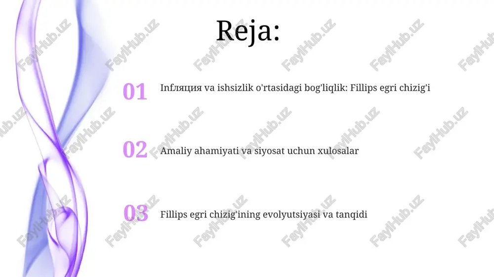 ishchi kuchi statistikasi byurosi tomonidan taqdim etilgan iste'mol narxlari indeksi (ipi) va ishsizlik darajasidir. kirish "kirish" iqtisodiy maqolalarda mavzuning asosiy mohiyatini qisqa va aniq ifodalash uchun ishlatiladi, odatda bir necha jumlada, tadqiqotning maqsadi va ahamiyatini ochib beradi. "kirish"da, fillips egri chizig'i kabi mavzularni tahlil qilishda, inflyatsiya va ishsizlik o'rtasidagi bog'liqlikni tushuntirish uchun asosiy definitsiyalar va tarixiy kontekst muhim rol o'ynaydi. inflyatsiya va ishsizlik: asosiy tushunchalar phillips egri chizig'i inflyatsiya va ishsizlik o'rtasidagi teskari bog'liqlikni aks ettiradi: yuqori inflyatsiya ko'pincha past ishsizlik bilan bog'liq, ammo bu doim ham shunday emas. ishsizlik, mehnatga layoqatli aholining ish topa olmasligi demakdir, bu esa iqtisodiy o'sishni sekinlashtirib, davlat to'lovlarini oshiradi va bandlikka ta'sir qiladi. so'nggi tendentsiyalar va o'zgarishlar covid-19 pandemiyasi davrida kutilmagan hodisa ro'y berdi: ishsizlik darajasi keskin oshgan bo'lsa-da, inflyatsiya ham oshdi, bu phillips egri chizig'ining an'anaviy modeliga zid edi. global ta'minot zanjirlarining uzilishi va energetika narxlarining oshishi inflyatsiyaga yangi bosim o'tkazmoqda, bu esa …