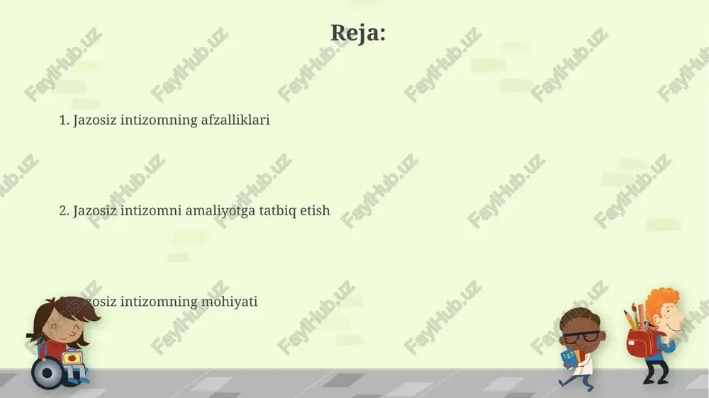 akdagi xatti-harakatni rejalashtirish. o'zgarish uchun motivatsiya o'zgarish uchun ichki motivatsiya, 'ichki mukofot' kabi, o'z-o'zidan kelib chiqadi: maqsadga erishish yoki yangi ko'nikmalarni o'rganishning 10/10 zavqi kabi. tashqi motivatsiya, 500 ming so'mlik bonus kabi, tashqi omillar orqali keladi. biroq, bu usul uzoq muddatda ichki motivatsiya kabi 7x barobar kuchli bo'lmasligi mumkin. o'zgarishga yo'naltirilgan tadbirlar ushbu tadbirlar bolaning noto'g'ri xatti-harakatlarining asosiy sabablarini aniqlashga qaratilgan bo'lib, psixologik testlar va 1-2 soatlik suhbatlar orqali amalga oshiriladi. o'zgarishga yo'naltirilgan tadbirlar xatti-harakatlarni modifikatsiya qilish uchun 3 dan 6 gacha seanslarni o'z ichiga oladi, bunda maqsad bolaning ijobiy yo'nalishda rivojlanishiga yordam berishdir. chegaralar o'rnatish va kutishlar o'rnatilgan chegaralar va kutilmalar 80% vaqtda bajarilganda, bu samarali tizim ekanligini ko'rsatadi; qolgan 20% esa individual holatlarni inobatga oladi. kutilmalar aniq va yoshga mos bo'lishi kerak; masalan, 3 yoshli bola bilan 30 daqiqa davomida o'tirishni kutish, 10 yoshli bolaga nisbatan farq qiladi. ijobiy mustahkamlash ijobiy mustahkamlash - bu xulq-atvorni mustahkamlash uchun rag'batlantiruvchi …
