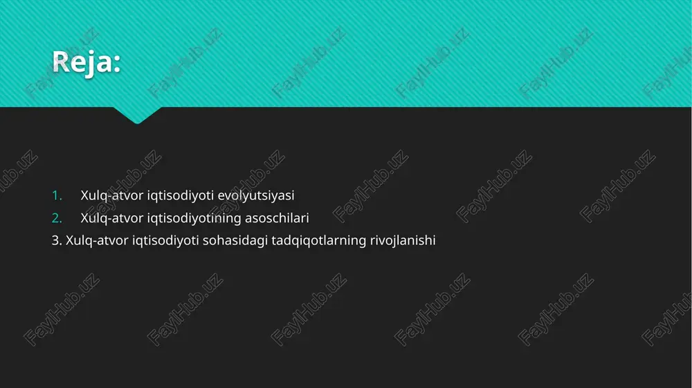 ani doirasida asosiy e’tibor (tanlovning turlicha vaziyatlarida) individ ratsional hatti-harakatining shakliy modellarini ishlab chiqishga emas, balki bu hatti-harakatlarni ekspremental va empirik tekshirish jarayonlariga qaratildi. bundan maqsad an’anaviy iqtisodiyot nazariyasi va u tomonidan aniqlangan qonuniyatlar va tendentsiyalarni amaliyot bilan, xo’jalik faoliyatining real faktlari bilan qay darajada mos kelishi (farq qilishi)ni aniqlashdan iboratdir. individ va firmadan tortib bozorlar va hududlargacha bo’lgan turli sub’yektlarning faoliyatiga xos bo’lgan xulq-atvor yondoshuvi tizimli ravishda takror ishlab chiqariladi va murakkablashib boradi. bu yondoshuv iqtisodiy agentlar faoliyatining an’anaviy iqtisodiyot qoidalariga (kanonlariga) doim ham mos kelavermaydigan teran sabablarini (motivlarini) aniqlash imkonini beradi. adam smit (1723-1790), mikroiqtisodiy nazariya asoschisi alfred marshall (18425-1924), makroiqtisodiy nazariya asoschisi jon meynard keyns (1883-1946) kabi mashhur iqtisodchilarning asarlarida bayon qilingan. kontseptsiyaning belgilovchi jihati bo’lib “iqtisodiy xudbinlik”, ya’ni sub’yektning o’z foydasini maksimallashtirishga intilishi hisoblanadi. “iqtisodiy odam” g’oyasi uzoq davr mobaynida, yangidan-yangi shaklga kirgan holda, iqtisodiyot fanida hukmronlik qilib keldi. j.m.keyns olimlar orasida birinchi bor optimizm va …