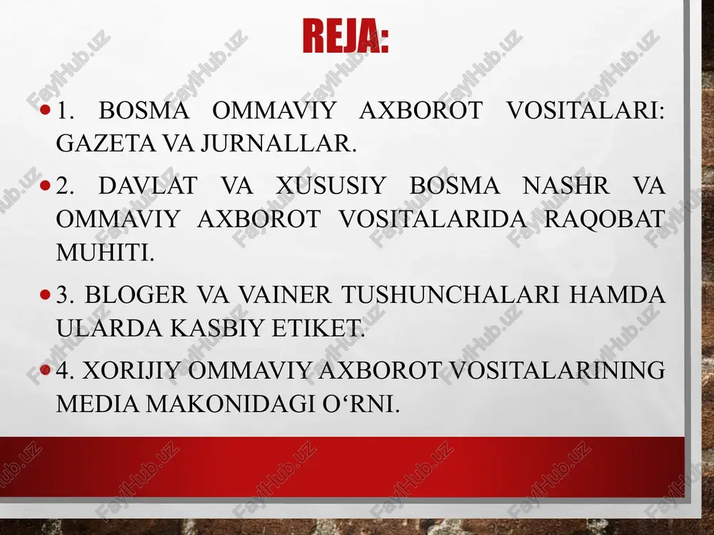 til” atamasini oʻzbek tilining sinonimi sifatida ishlatgan. behbudiy boshqa jadidlar singari milliy san’at va adabiyotni rivojlantirish, ayollarning teng huquqliligi, qayta tashkil etish tarafdori edi. jurnal (fransuzcha journal - kundalik, kunlik eslatma, fransuzcha jour - kun) - doimiy sarlavhaga ega bo'lgan va turli xil ijtimoiy-siyosiy, ilmiy, ishlab chiqarish va boshqa masalalar bo'yicha maqolalar yoki tezislar, adabiy - asarlarni o'z ichiga olgan bosma yoki elektron davriy nashr. jurnal ham gazeta kabi asosiy ommaviy axborot vositalari va targ‘ibot vositalaridan biri bo‘lib, u jamoatchilik fikriga ta’sir ko‘rsatadi, uni ma’lum mafkuraviy guruhlar, ijtimoiy tabaqalar, siyosiy partiyalar, tashkilotlar manfaatlaridan kelib chiqqan holda shakllantiradi. jurnallarning eng dastlabki namunasi 1663 yilda germaniyada nashr etilgan erbauliche monaths unterredungen adabiy va falsafiy jurnal edi. 1731 yilda londonda nashr etilgan gentleman's jurnali birinchi ommaviy jurnal edi. 1842 yilda gerbert ingram tomonidan asos solingan illustrated london news birinchi illyustratlangan jurnal edi. jurnallar gazetalarga qaraganda kamroq nashr etilishi sababli, ular ma'lumot berishda past …