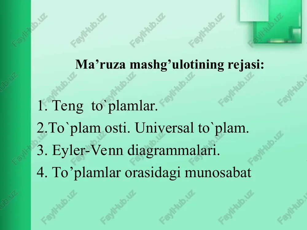 boshlang`ichmatematika kursi nazariyasi - Page 2