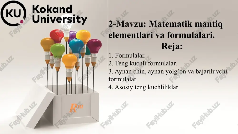 matematik mantiq elementlari va formulalari - Page 2