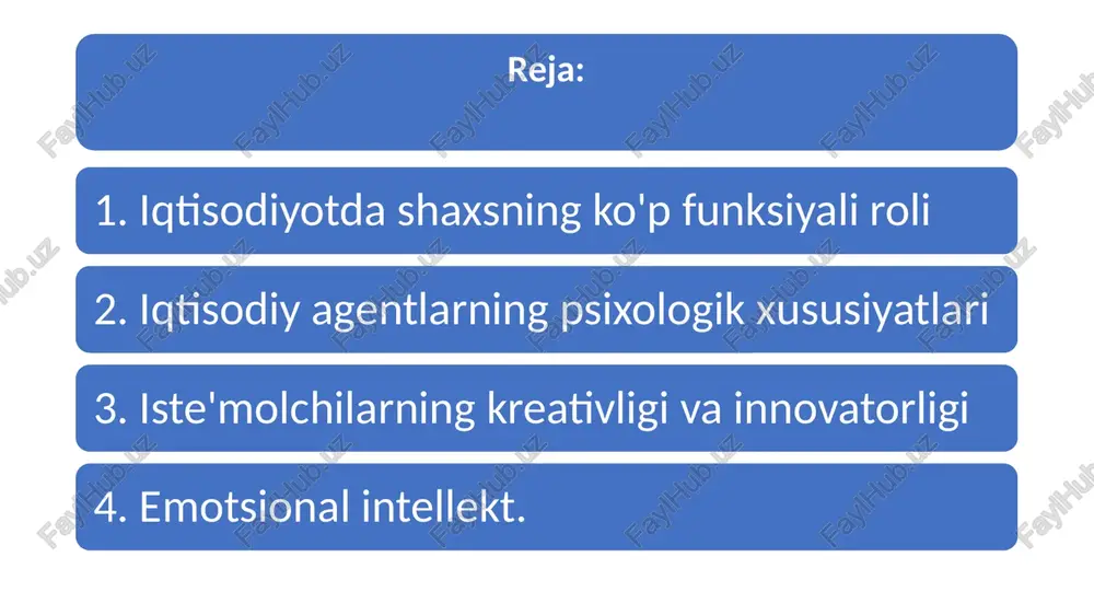 ompyuter ekranida kerakli dizaynni yaratishga muvaffaq bo`ladi va bir vaqtning o'zida ishlab chiqaruvchiga aylanadi. shaxs iste'molchi sifatida iste'molchilarning g'oyalari, axborotlar va texnologiyalar mahsulot tarkibiga aylanadi, tovar va xizmatlardagi bilimlar mazmuni oshadi. axborot va texnologiya iste'molchilarining o'zlari ishlab chiqaruvchilarga aylanishadi va dominant rol o'ynay boshlaydi. nano darajadagi individual iqtisodiy agentning moliyaviy xatti-harakatlarini o'rganish kognitiv neyroilm, neyroiqtisodiyot va xulq-atvor iqtisodiyotining ishlanmalariga asoslanadi (j. akerlof, d. kahneman, a. tverskiy, v. smit). individ tejamkor investor sifatida. psixologik eksperimentlar davomida olimlar voqelikni ob'ektiv idrok etishga xalaqit berishi va noaniqlik sharoitida shaxslarning qaror qabul qilishiga ta'sir ko'rsatishi mumkin bo'lgan, ayniqsa moliyaviy bozorlarga xos bo'lgan "soxta xotira" fenomeni haqida xulosaga kelishdi. "soxta xotira" fenomeni odamlarning xulq-atvorini real modellashtirish omonatchilar va investorlar xatti-harakatlarining motivlari va omillarini, ularning tavakkalchilikka moyilligini, muayyan moliyaviy strategiyalarni tanlashni chuqur o'rganishni talab qiladi. individ tejamkor investor sifatida. nanokorporatsiya - mikrobiznes, d.pinkning so'zlariga ko'ra, "dahshatli kichik" bo'lib qolmoqda, uning hajmi egalarining shaxsiy xohish-istaklarini aks ettiradi …