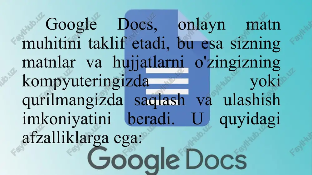 google docs - Page 2