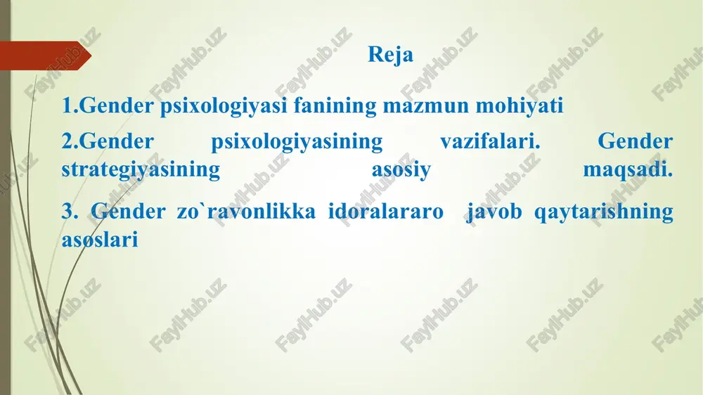 z, oilamiz tinch, hayotimiz farovon bo’lishini istaymiz. 2019 yil 17 avgustda qabul qilingan “xotin-qizlarni tazyiq va zo`ravonlikdan himoya qilish to`gorisida” gi o`zbekiston respublikasining qonunida zo`ravonlik — xotin-qizlarga nisbatan jismoniy, ruhiy, jinsiy yoki iqtisodiy ta`siro`tkazish yoki bunday ta`sir o`tkazish choralarini qo`llashbilantahdid qilish orqali ularning hayoti, sog`ligi, jinsiy dahlsizligi, sha`ni-qadr qimmati va qonun bilanhimoya qilinadiganboshqa xuquqlari hamda erkinliklariga tajovuz qiladigan g`ayrixuquqiy harakat (harakatsizlik), ruhiy zo`ravonlik — xotin-qizlarnihaqorotlash, ularga tuhmat qilish, tahdid qilish, ularning sha`nini, qadr-qimmatini kamsitish, shuningdek ularning xohish-irodasini cheklashga qaratilgan boshqa harakatlarda ifodalanadigan zoqravonlik shakli, shu jumladan, reproduktiv sohada nazorat qilish, tazyiq va zo`ravonlikdan jabrlanuvchida o`z xavfsizligi uchun xavotir uyg`otgan, o`zini himoya qila olmaslikka olib klgan yoki ruhiy sog`ligiga zarar yetkazgan harakat (harakatsizlik) ekanligi ko`rsatib o`tilgan. 1 „gʻarblashtirish“-gonkongdagi ayollar nisbatan boʻysunuvchi oilaviy rolga ega edi. biroq, britaniya mustamlakasi davrida gʻarb madaniyatining paydo boʻlishi bilan gonkongda madaniy oʻzgarishlar yuz berdi (yaʼni „gʻarblashtirish“). anʼanaviy xitoy madaniyati va gʻarb qadriyatlarining aralashmasi gonkongning oʻziga xos …