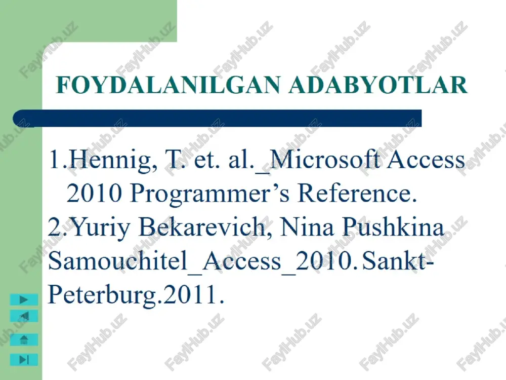 ma’lumotlar omborini loyihalash asoslari - Page 2