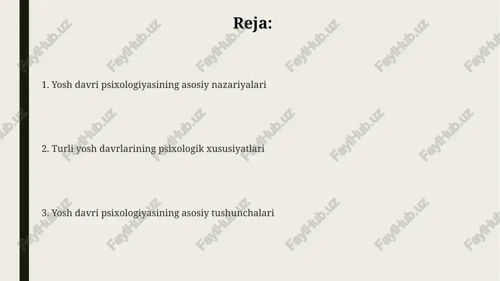 davri psixologiyasida ijtimoiy rivojlanish ijtimoiy rivojlanishda 5-7 yoshdagi bolalar tengdoshlari bilan munosabatlarda adolat va qoidalarga asoslangan o'yinlarga e'tibor qaratadilar. kattalar hayotida ijtimoiy rivojlanish oilaviy munosabatlar, ish joyidagi hamkorlik va jamiyatdagi ishtirok kabi 20-60 yoshdagi jarayonlarni o'z ichiga oladi. o'smirlik davrida ijtimoiy rivojlanish o'zligini aniqlash va jamiyatda o'z o'rnini topishga qaratilgan, shuningdek, 13-19 yoshda muhim ahamiyat kasb etadi. yoshlik davri psixologiyasi (20-40 yosh) 20-40 yoshdagi shaxslar uchun kasbiy o'sish davri muhim, ko'pincha 30 yoshda martaba o'zgarishi yoki takomillashuvga intilishlar kuzatiladi. ushbu davrda oilaviy munosabatlar barqarorlashadi, 25-35 yosh oralig'ida farzand ko'rish bilan bog'liq psixologik o'zgarishlar sezilarli bo'ladi. yoshlik davrida, taxminan 28-40 yoshda, shaxsiy qadriyatlar va hayotiy maqsadlar aniqlashadi, bu esa keyingi rivojlanish uchun asos bo'ladi. yosh davri psixologiyasida tadqiqot usullari korelyatsion tadqiqotlar yosh o'zgaruvchilari (masalan, maktabga qatnash) va psixologik natijalar (ijtimoiylashuv) o'rtasidagi bog'liqlikni aniqlaydi, ammo sababiy aloqani isbotlay olmaydi. kesma tadqiqotlar turli yosh guruhlarini bir vaqtning o'zida solishtiradi, bu esa 5 yosh, …