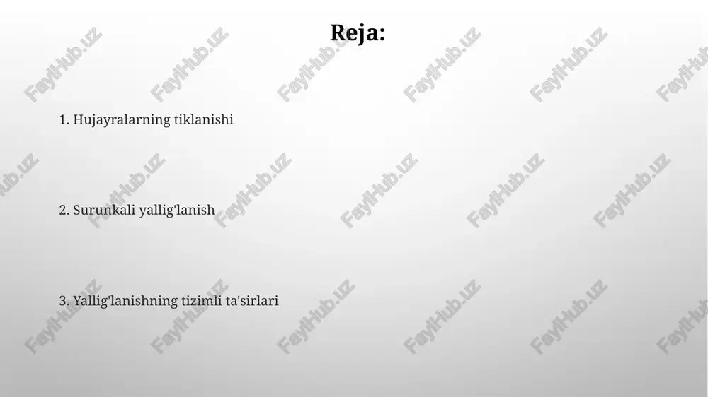 t, revmatoid artrit va ateroskleroz kabi kasalliklarga aloqadorligi aniqlangan bo'lib, uzoq muddatli salbiy ta'sirlarni ko'rsatadi. surunkali yallig'lanish o'tkir yallig'lanishdan farqli ravishda, haftalar, oylar yoki hatto yillar davom etishi mumkin, immunitet tizimining doimiy faollashuvini aks ettiradi. yallig'lanishning hujayra darajasidagi ta'siri yallig'lanish hujayralararo signallar molekulalari, masalan, sitokinlar ta'sirida gen ekspressiyasini o'zgartiradi, bu esa hujayra funktsiyasida katta o'zgarishlarga olib keladi. mitoxondriyal disfunktsiya, reaktiv kislorod turlari (ros) ishlab chiqarishining oshishiga va atp ishlab chiqarishining kamayishiga olib keladi, bu esa hujayra energiyasini pasaytiradi va shikastlaydi. hujayra ta'miri jarayonlari autofagiya hujayralardagi shikastlangan organellalar va noto'g'ri oqsillarni yo'q qilish orqali hujayra ta'mirida muhim rol o'ynaydi, bu orqali hujayra gomeostazini saqlaydi. hujayralarning apoptoz jarayoni, ya'ni dasturlashtirilgan o'lim, qaytarib bo'lmaydigan shikastlangan yoki disfunksional hujayralarni yo'q qiladi, bu to'qimalarning yaxlitligini ta'minlaydi. surunkali yallig'lanish va asosiy kasalliklar ateroskleroz, surunkali yallig'lanish jarayoni bo'lib, qon tomirlarida yog'li chiziqlar (plakalar) shakllanishiga olib keladi, yurak-qon tomir kasalliklari xavfini oshiradi. surunkali yallig'lanish 2-toifa diabetning rivojlanishiga yordam …