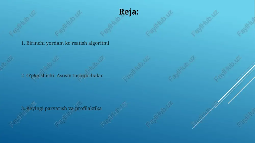 rod yetkazib berishni yaxshilash uchun morfin sulfat, odatda 2-4 mg iv dozalarda, tashvishni kamaytiradi va nafas olishni yengillashtiradi, lekin gipotenziya xavfi tufayli ehtiyotkorlik zarur. nafas olishni qo'llab-quvvatlash agar invaziv bo'lmagan usullar muvaffaqiyatli bo'lmasa, mexanik ventilyatsiya zarur bo'lishi mumkin, pip (eng yuqori inspirator bosimi) ni 20-25 sm h2o da ushlab turish va peep (musbat oxirgi ekspirator bosimi) ni 5-10 sm h2o ga sozlash muhim. nafas olishni qo'llab-quvvatlash kislorod bilan ta'minlashni o'z ichiga oladi, odatda daqiqasiga 6-10 litr burun kanulasi orqali, spo2 90% yoki undan yuqori bo'lishini ta'minlaydi. xavf omillari surunkali yurak yetishmovchiligi, ayniqsa chap qorincha disfunksiyasi bilan kechishi, o'pka shishining asosiy xavf omili bo'lib, yurakning qonni samarali hayday olmasligidan kelib chiqadi. o'tkir miokard infarkti, ya'ni yurak xuruji, yurak mushaklarining shikastlanishiga olib keladi, bu esa chap qorinchaning zaiflashishiga va natijada o'pka shishiga sabab bo'lishi mumkin. o'pka shishi nima? no kardiogen o'pka shishi ards (o'tkir respirator distress sindromi) kabi holatlarda o'pka kapillyarlarining shikastlanishi …