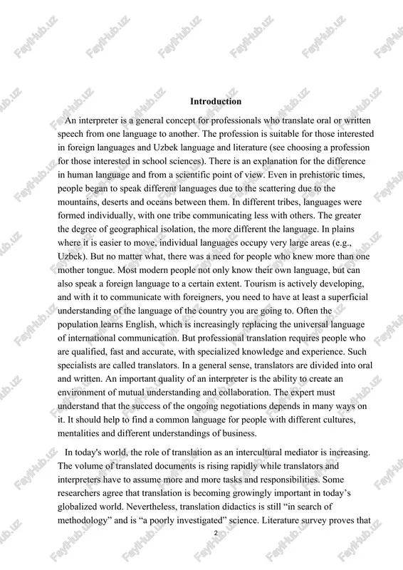 r to move, individual languages occupy very large areas (e.g., uzbek). but no matter what, there was a need for people who knew more than one mother tongue. most modern people not only know their own language, but can also speak a foreign language to a certain extent. tourism is actively developing, and with it to communicate with foreigners, you need to have at least a superficial understanding of the language of the country you are going to. often the population learns english, which is increasingly replacing the universal language of international communication. but professional translation requires people who are qualified, fast and accurate, with specialized knowledge and experience. such specialists are called translators. in a general sense, translators are divided into oral and written. an important quality of an interpreter is the ability to create an environment of mutual understanding and collaboration. the expert must understand that the success …