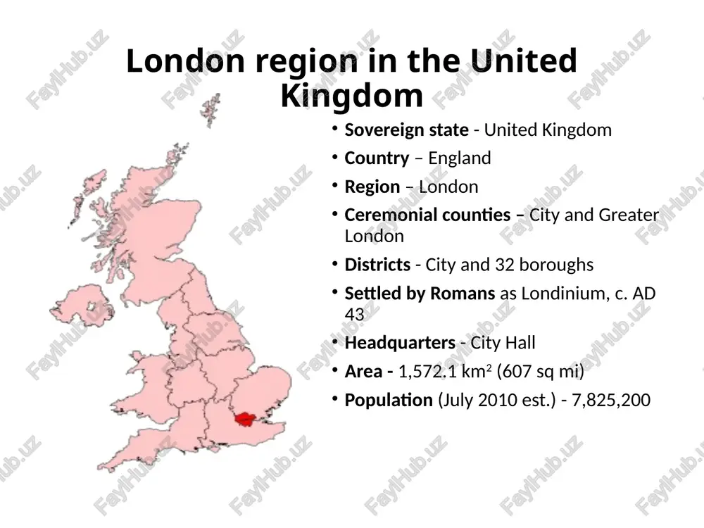 ollapse of roman rule in the early 5th century, london was effectively abandoned. however, from the 6th century an anglo-saxon settlement known as lundenwic, rising to a likely population of 10–12,000. in the 9th century london was repeatedly attacked by vikings, leading to a relocation of the city back to the location of roman londinium, in order to use its walls for protection. william the conqueror in 1066, england had a new king - william the conqueror, from france. he built a castle. we know it today as the tower of london. at that time, london was the biggest and most important city in england. in 1509, henry the 8th was the king and there were 50,000 people in london. in 1600, when elizabeth the first was the queen, there were 200,000 people in london. in 1665 there was a big plague in london. fleas in rats caused the plague. …