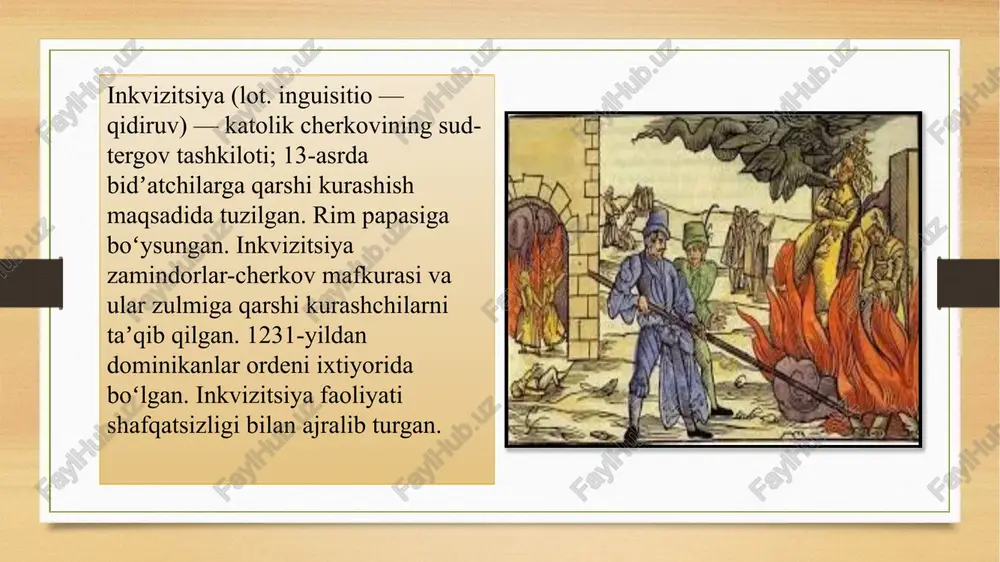 sand bo‘ldi: “yana bir bid’atchi qilmishiga yarasha jazolanadi!”. afsuski, tarix yan gus qachon tug‘ilganini aniq bilmaydi. u, taxminan, 1369 va 1371-yillar orasida tug‘ilgan deb hisoblanadi. uning ota-onasi oddiy dehqonlar edi. biroz ulg‘aygach, yosh yan pragaga ketadi, poytaxt uni ilm bilan o‘ziga jalb qilardi. u mashhur praga universitetiga o‘qishga kirishga muvaffaq bo‘ldi. ochlik va nochor hayot uning o‘qib o‘rganishiga, mukammal bilim olishiga to‘sqinlik qila olmadi. 1415-yil 6-iyul kuni konstatsning asosiy maydonida ustunlarga bog‘lab qo‘yilgan yan gusni alanga o‘z domiga torta boshladi. bu orada yan gusning jonsiz tanasi olovda jizg‘anak bo‘lib yotgan paytda uning hayotidagi eng asosiy ishi — chex tiliga tarjima qilingan injil ham olovga tashlandi. chex xalqi yan gusning xotirasini asrlar davomida saqlab qoldi. 1999-yilda, yan gus qatl etilganidan besh asr o‘tgach vatikanda xalqaro simpozium bo‘lib o‘tdi. unda papa ioann pavel ii cherkovning yan gusga qarshi asossiz ayblovlarini ochiqchasiga tan oldi. papa, shuningdek, cherkov nomidan uning qatl etilganidan afsusda ekanini …